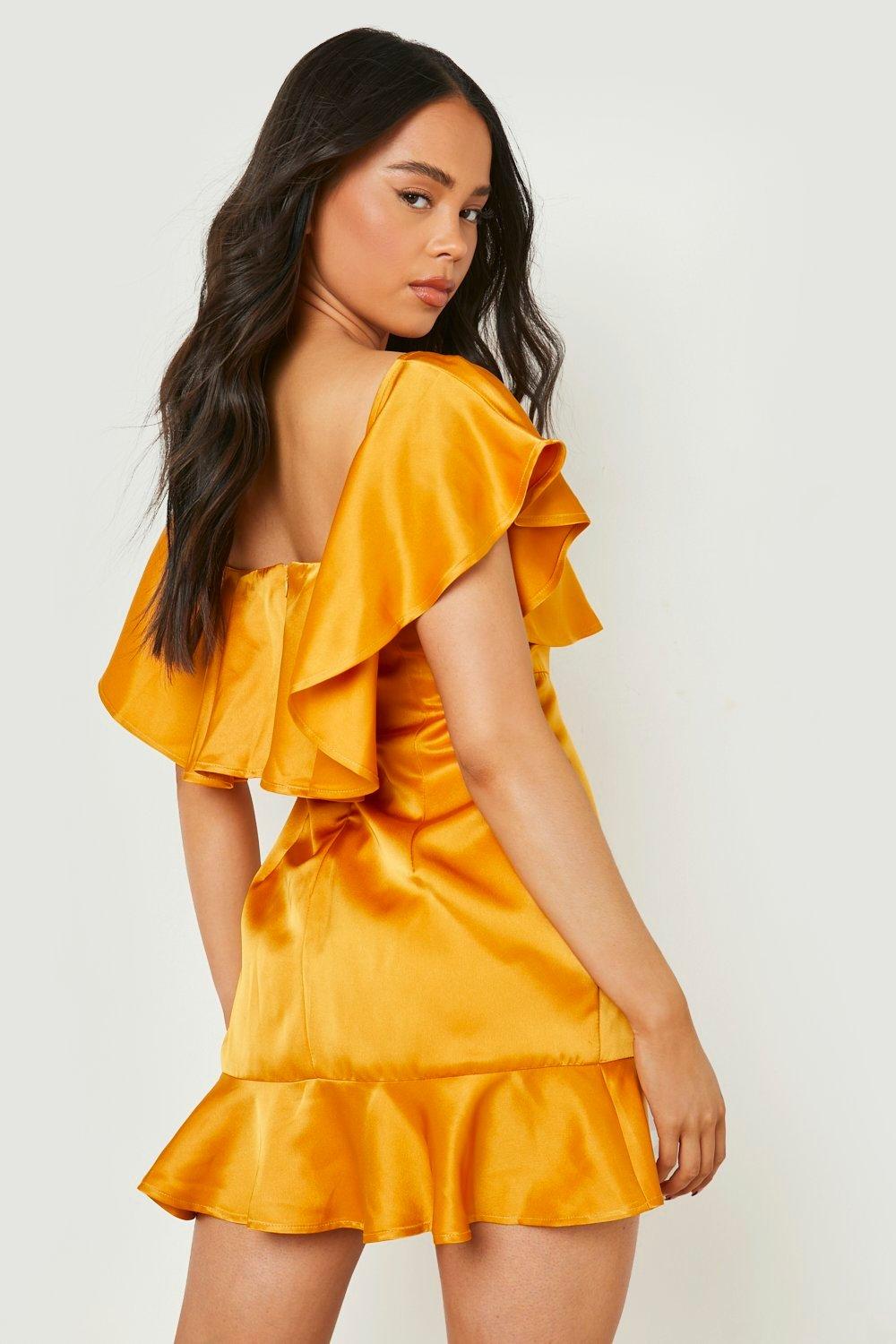 Petite mustard outlet dress